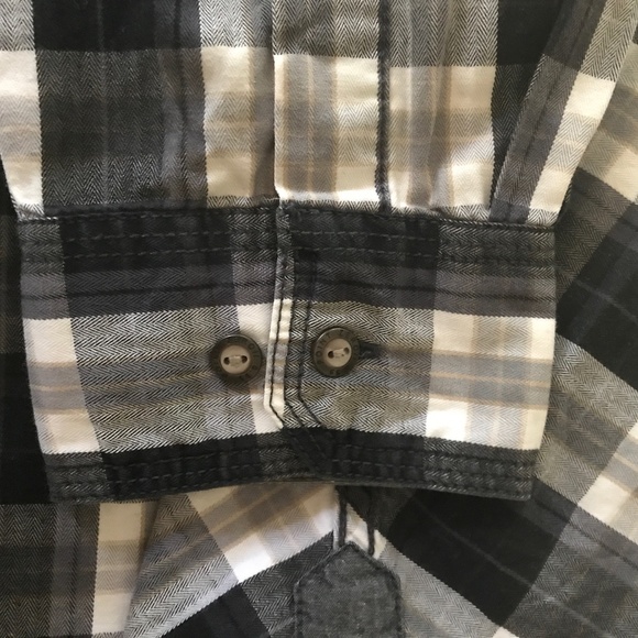 POINT ZERO MEN'S BLACK & WHITE CHECK SHIRT SIZE XL - Picture 4 of 6